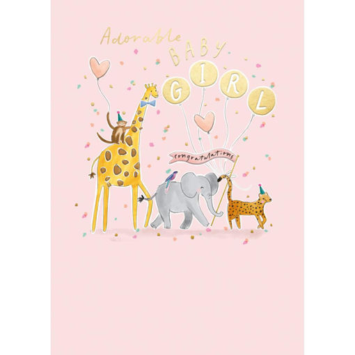 Picture of ADORABLE BABY GIRL CARD